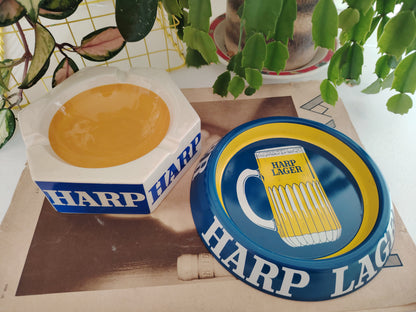 Vintage Wade Ceramic Harp Lager Ashtray