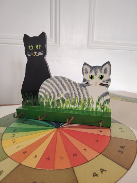 Vintage Hand Painted Cat Hooks