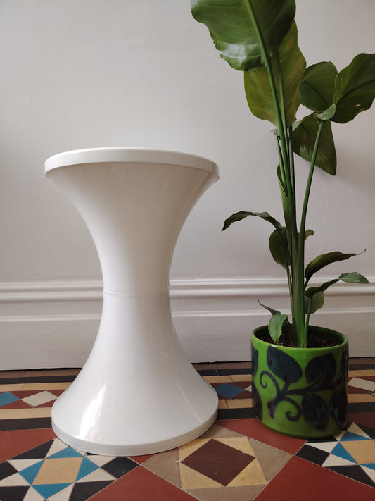 Vintage White Tam Tam Stool