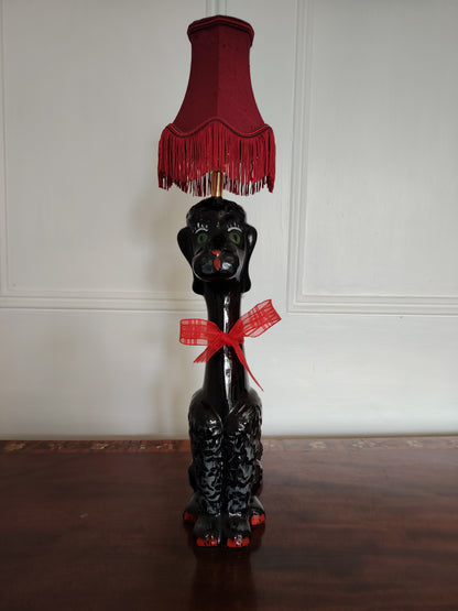 Vintage Reworked Poodle Lamp