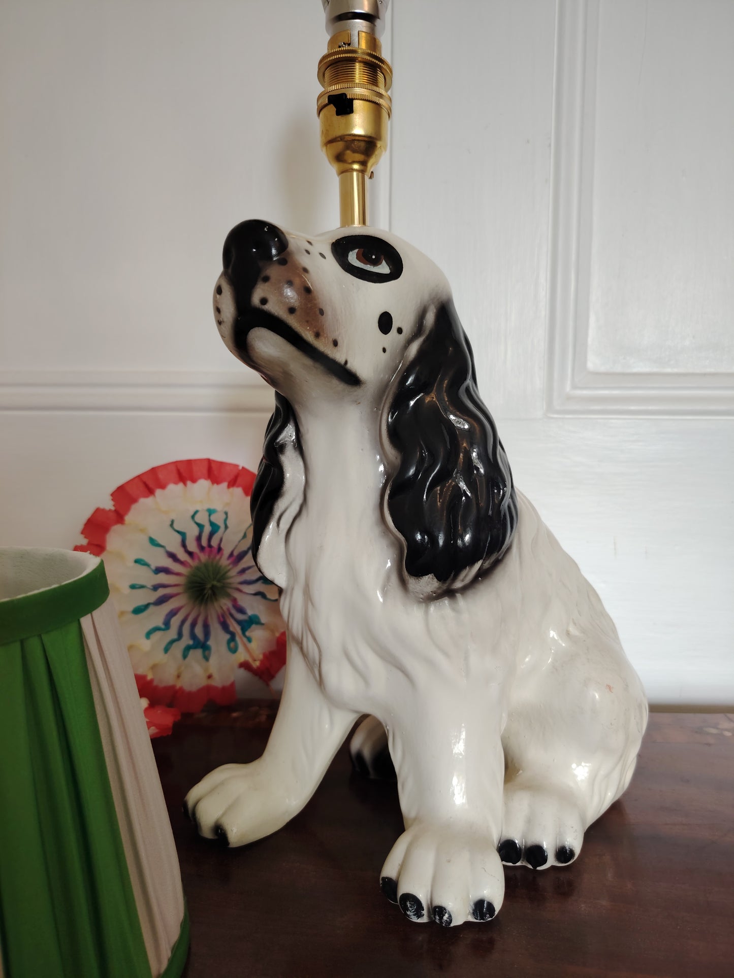 Vintage Reworked Spaniel Lamp