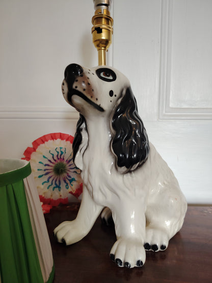 Vintage Reworked Spaniel Lamp