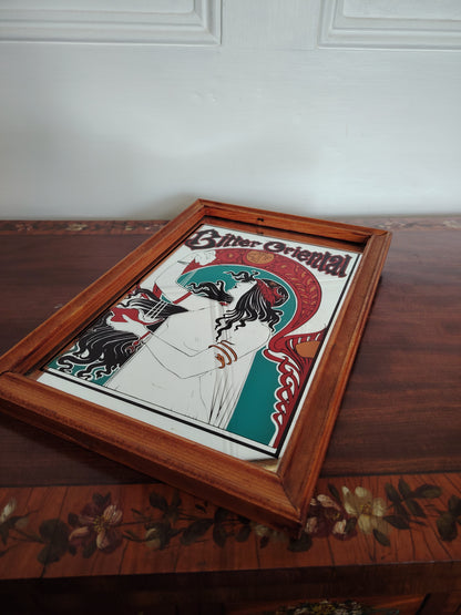 Rare 60's "Bitter Oriental" Picture Mirror