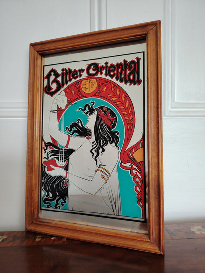Rare 60's "Bitter Oriental" Picture Mirror