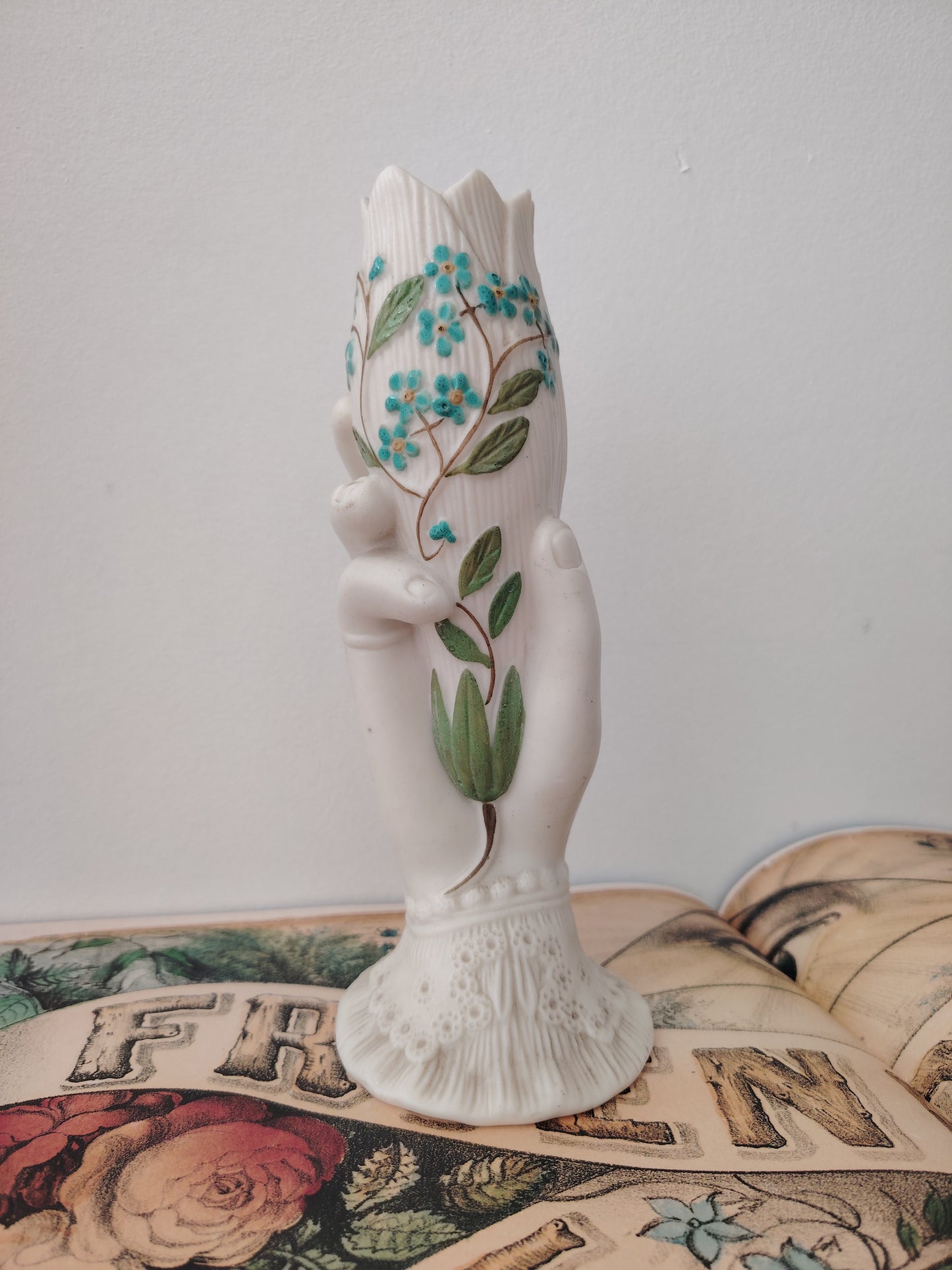 Antique Parian Hand Vase