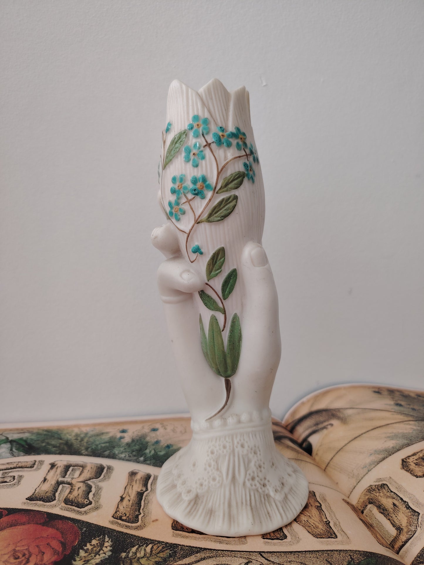 Antique Parian Hand Vase