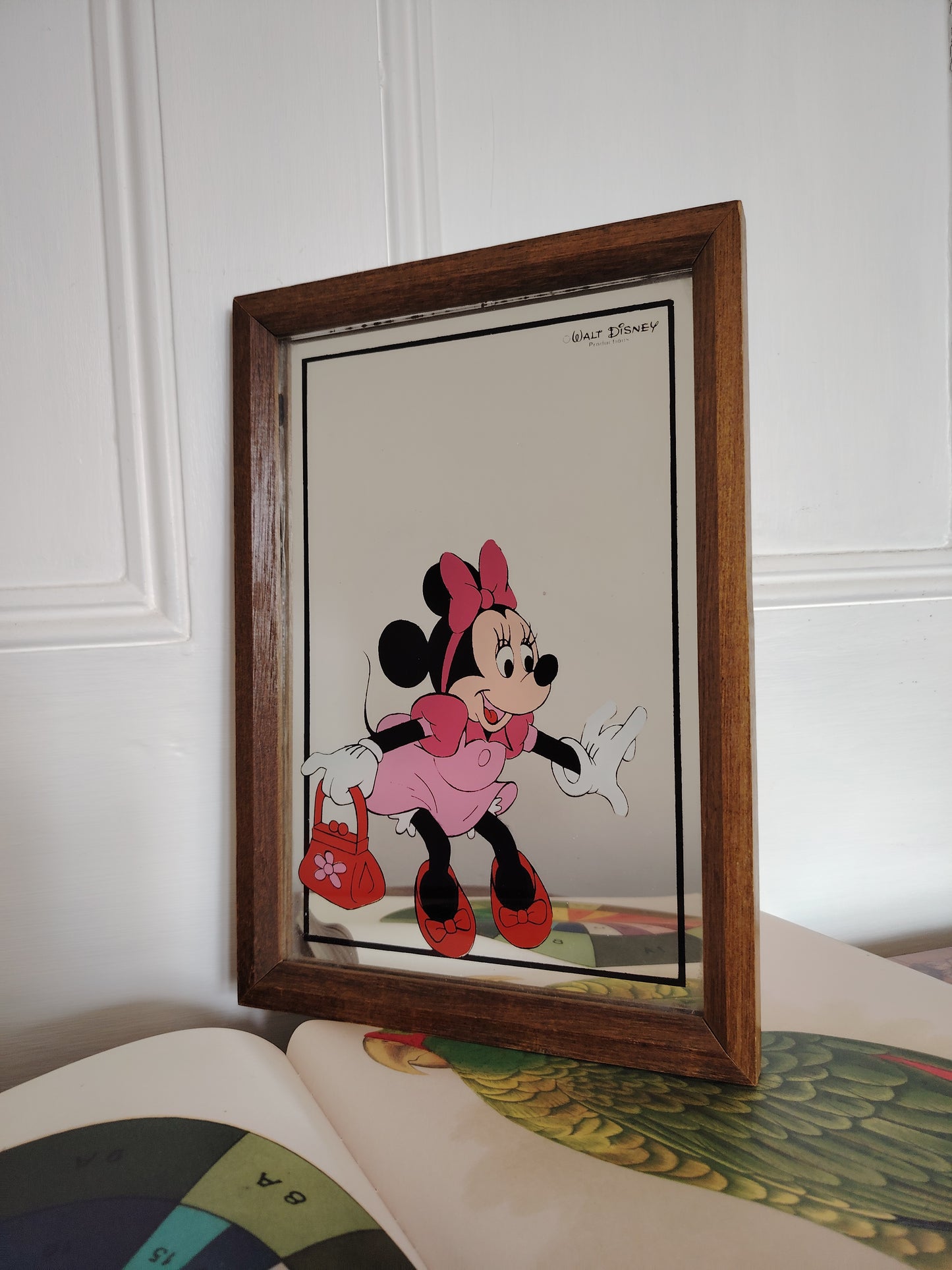 Vintage 1970's Minnie Mouse Picture Mirror