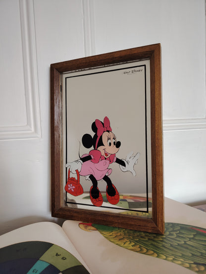 Vintage 1970's Minnie Mouse Picture Mirror