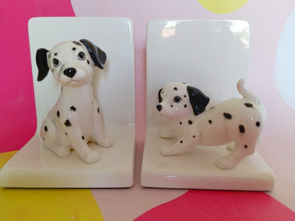 Pair of Vintage Japanese Dalmatian Bookends