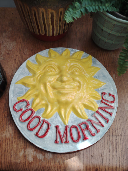 90's Good Morning, Smiley Sunshine Wall Plaque