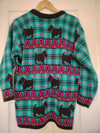 Amazing 80's Scottie Dog Jumper
