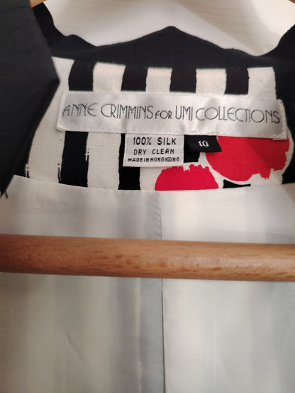 Vintage 80's Ladies Striped Jacket