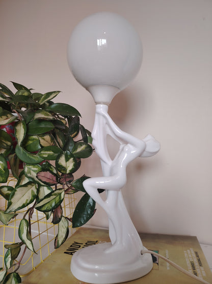 Beautiful Art Deco Style nude lady lamp