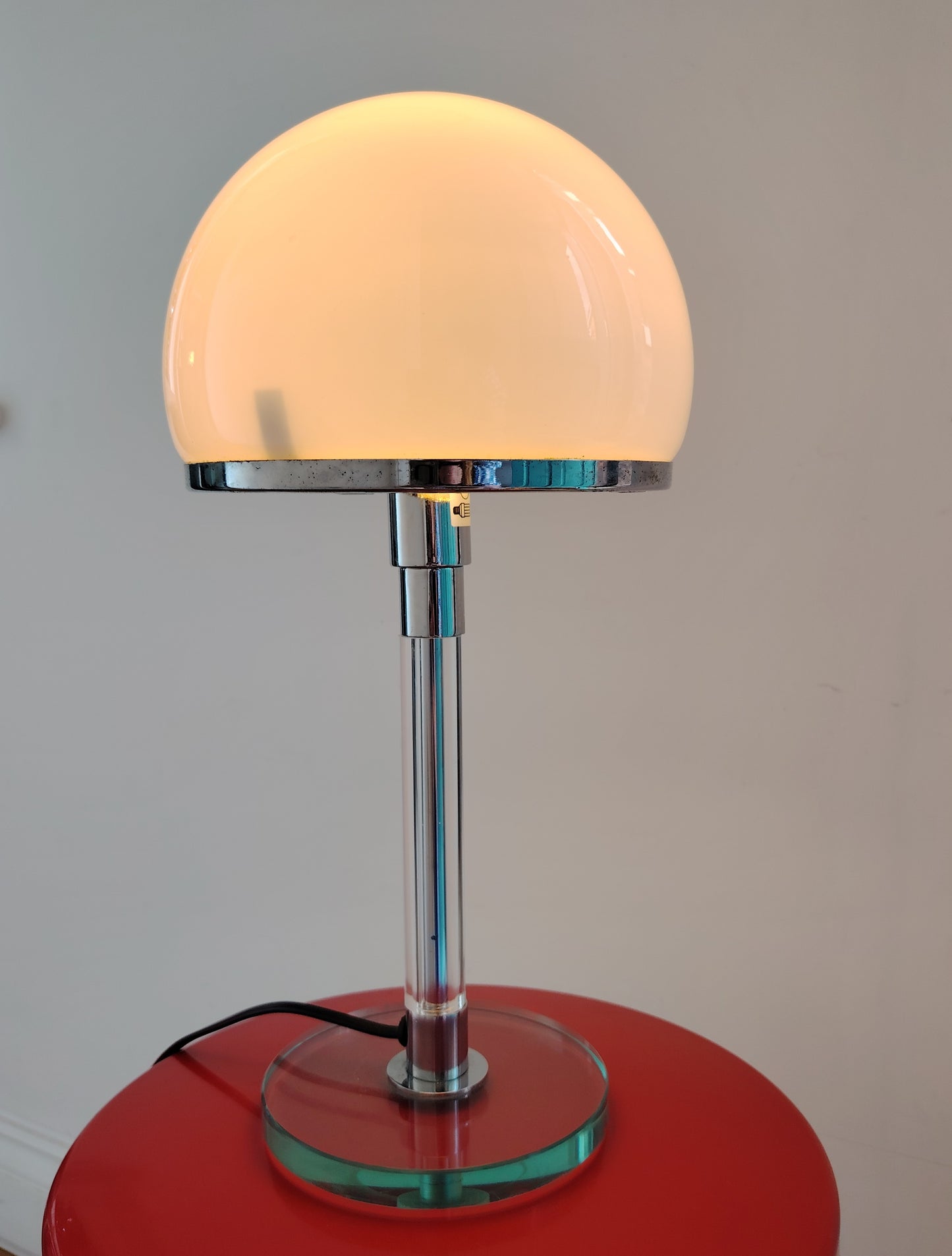 Vintage Bauhaus Style Mushroom Lamp