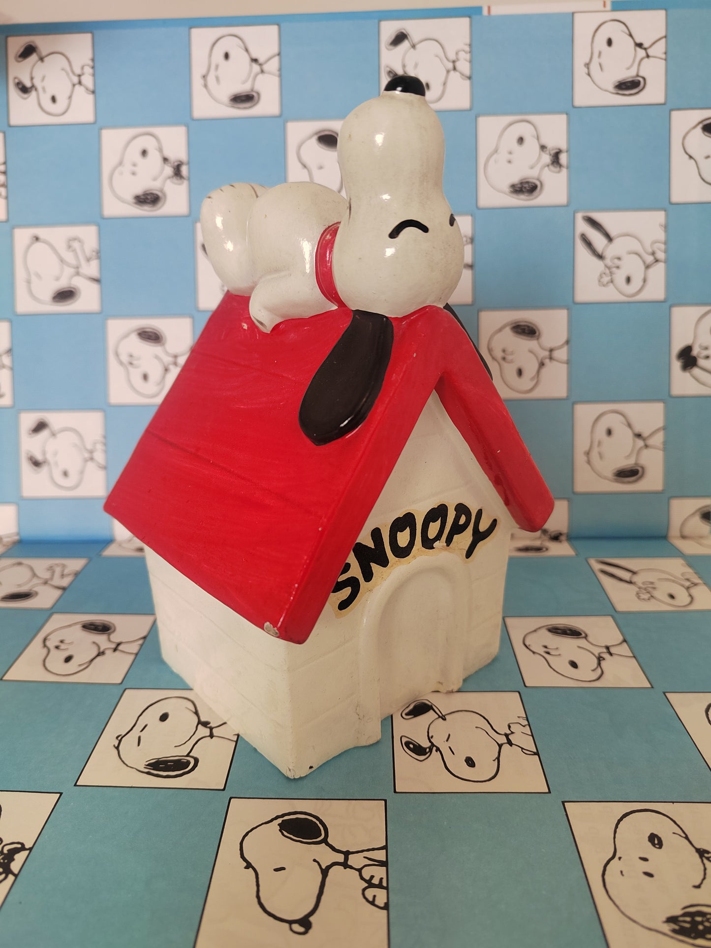 Vintage Snoopy on his Kennel Money Box