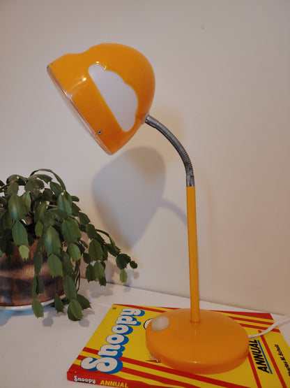 Vintage IKEA Skojig Cloud Desk Lamp in orange /UK plug sockets