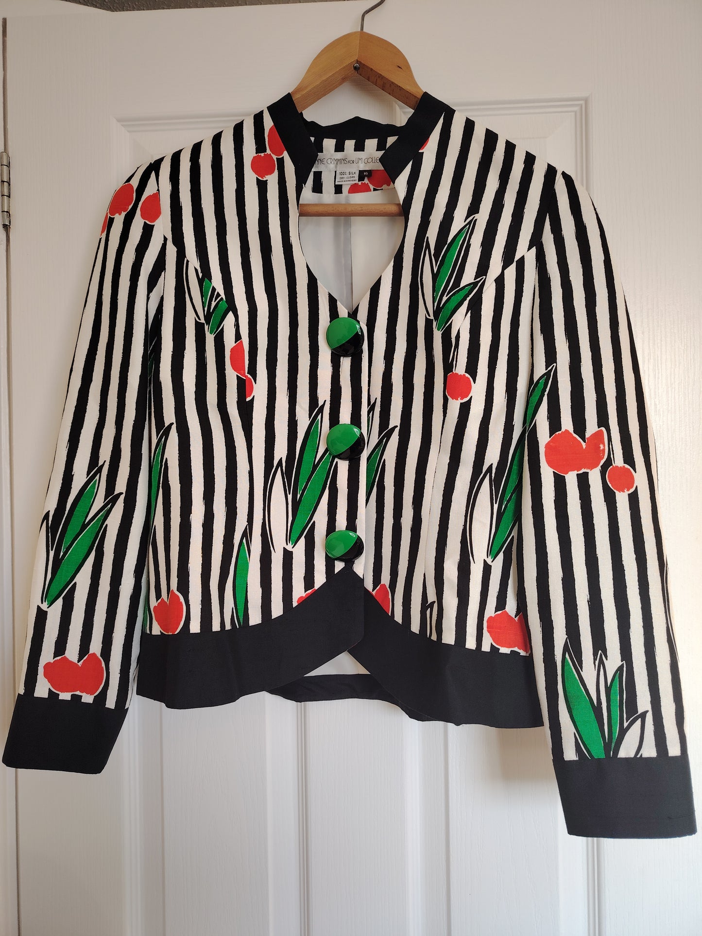 Vintage 80's Ladies Striped Jacket