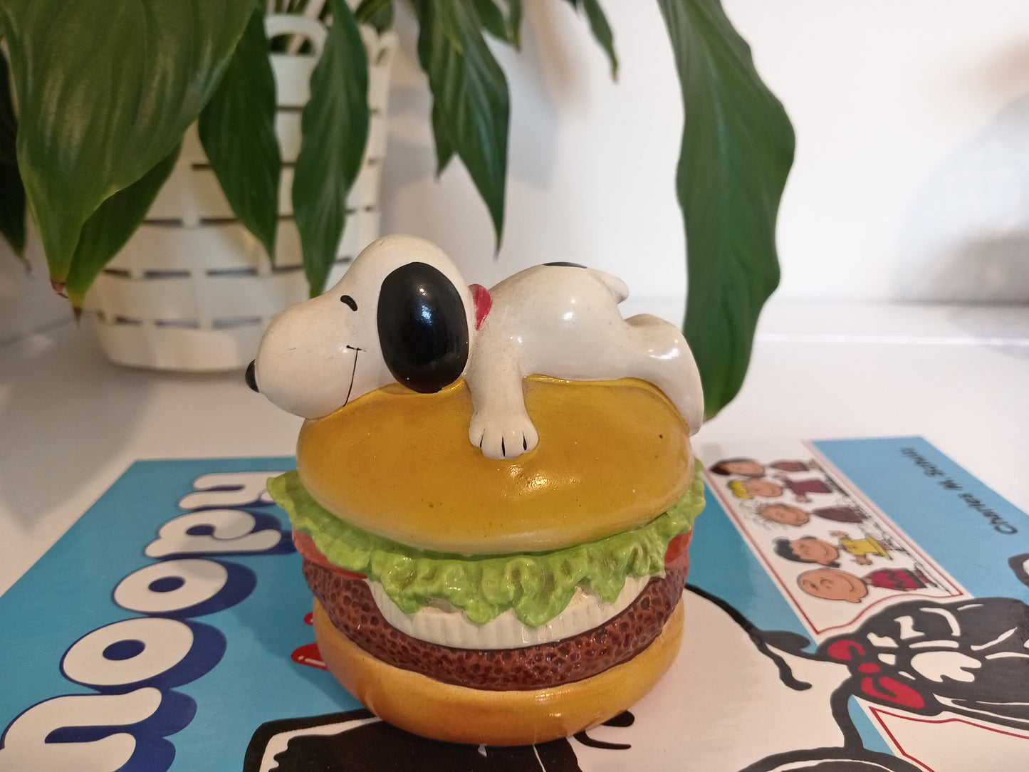 Vintage Snoopy on a Burger Money Box