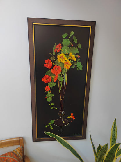 Large 1960's Barbara Tate "Nasturtium" Print