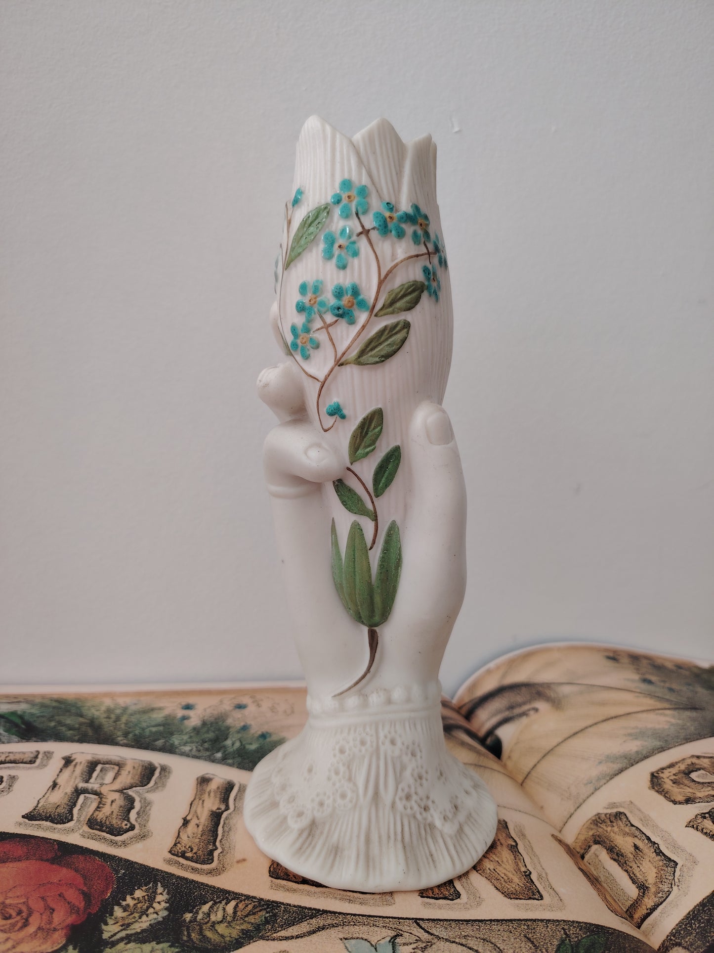 Antique Parian Hand Vase