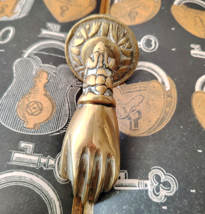 Vintage Brass Hand Door Knocker