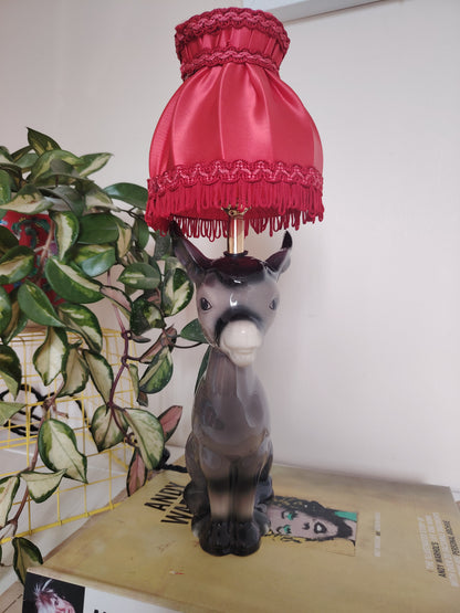 Vintage Reworked Donkey Lamp