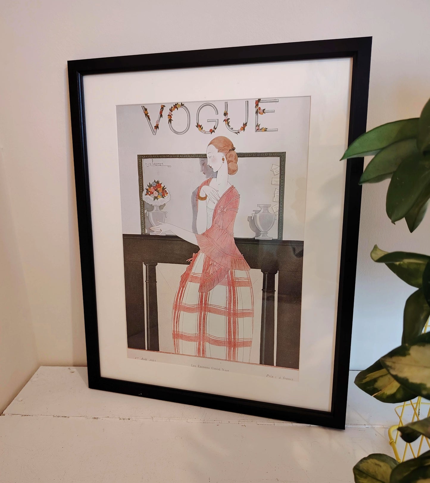 Framed Vintage 1920's Vogue Cover Print