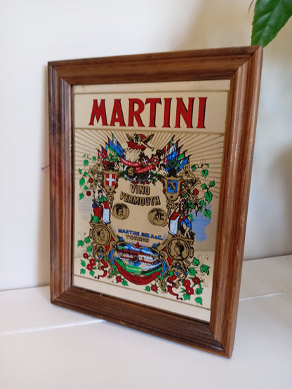 Vintage Martini Picture Mirror