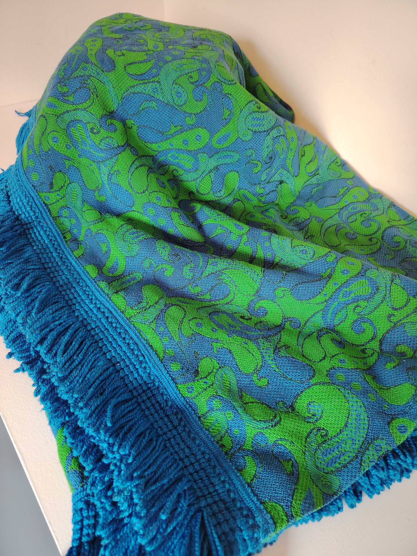 Extra Large Vintage 70's Psychedelic Bed Spread/Blanket