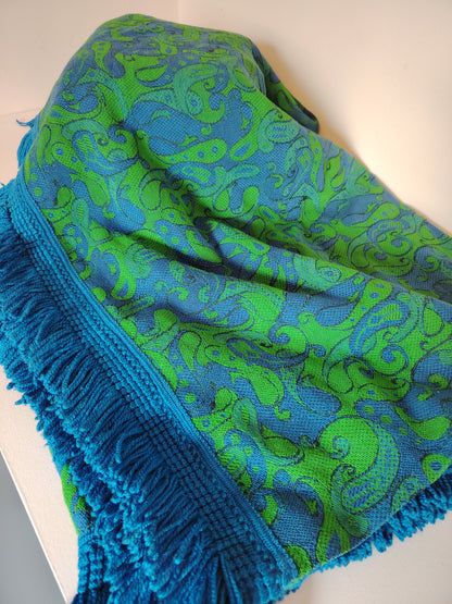 Extra Large Vintage 70's Psychedelic Bed Spread/Blanket
