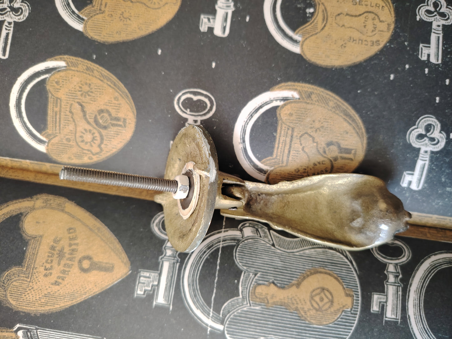 Vintage Brass Hand Door Knocker