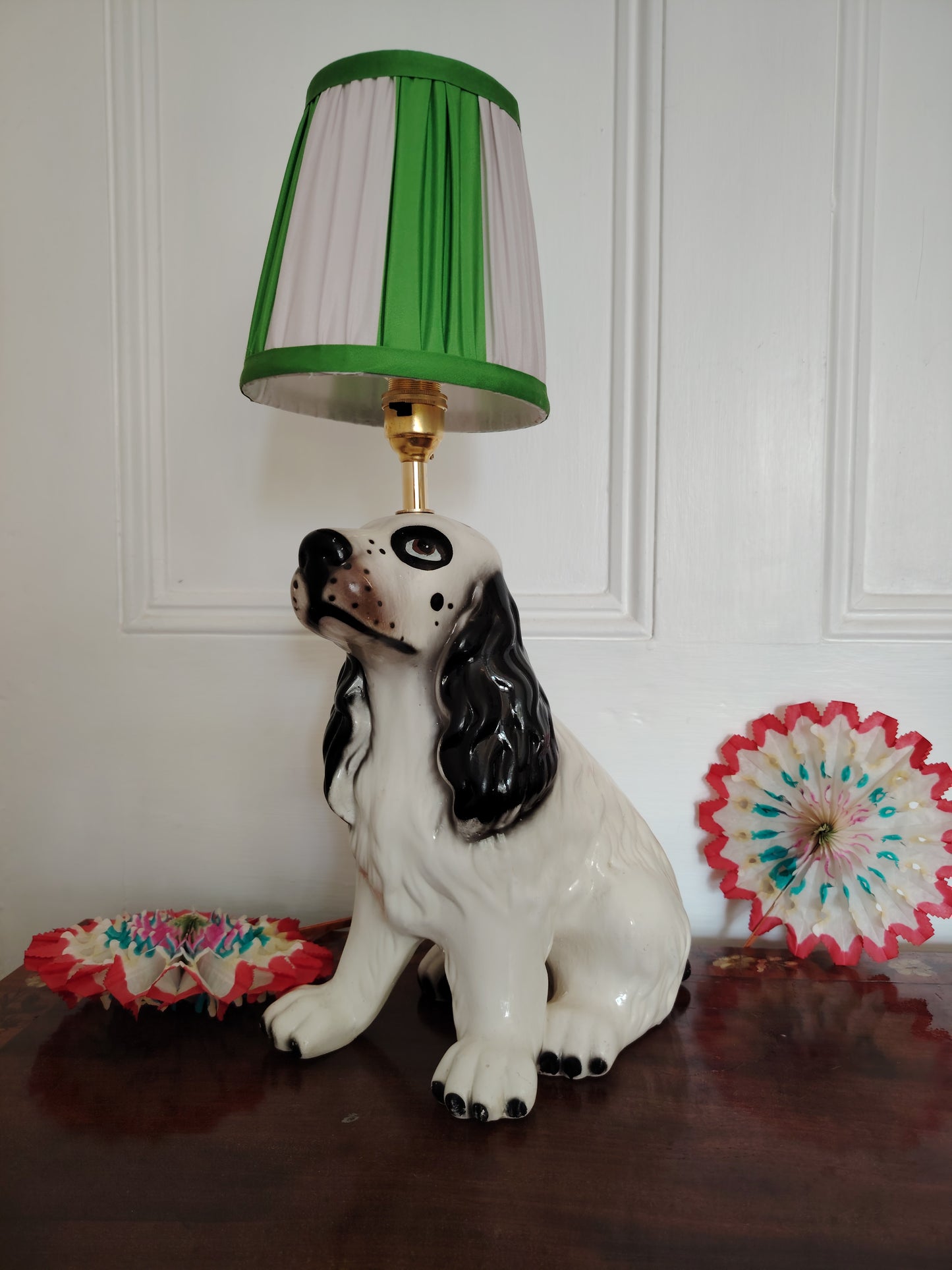 Vintage Reworked Spaniel Lamp