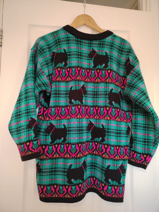 Amazing 80's Scottie Dog Jumper
