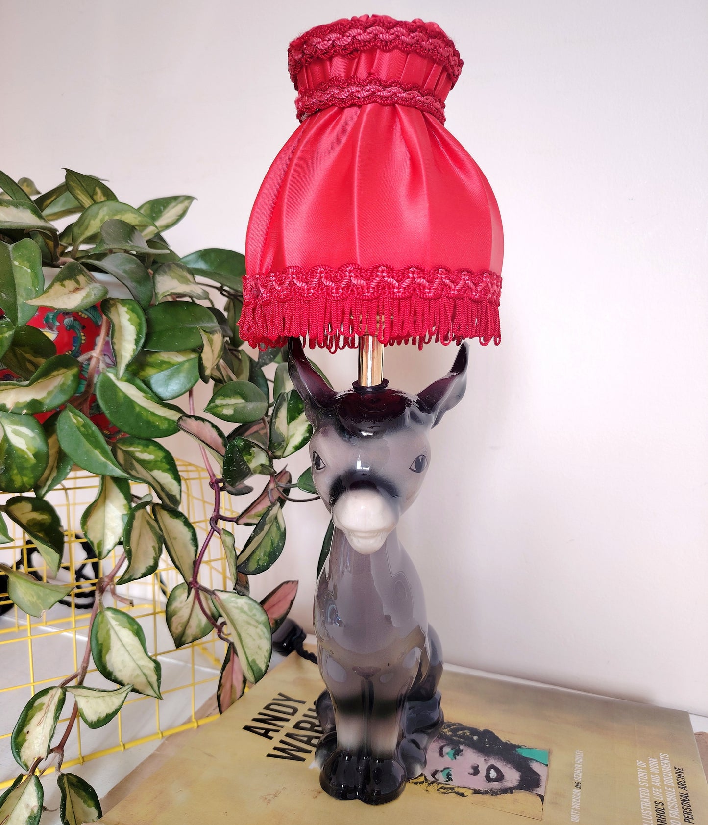 Vintage Reworked Donkey Lamp