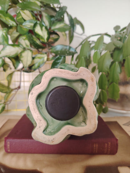 Vintage Mid Century Green Owl Money Box