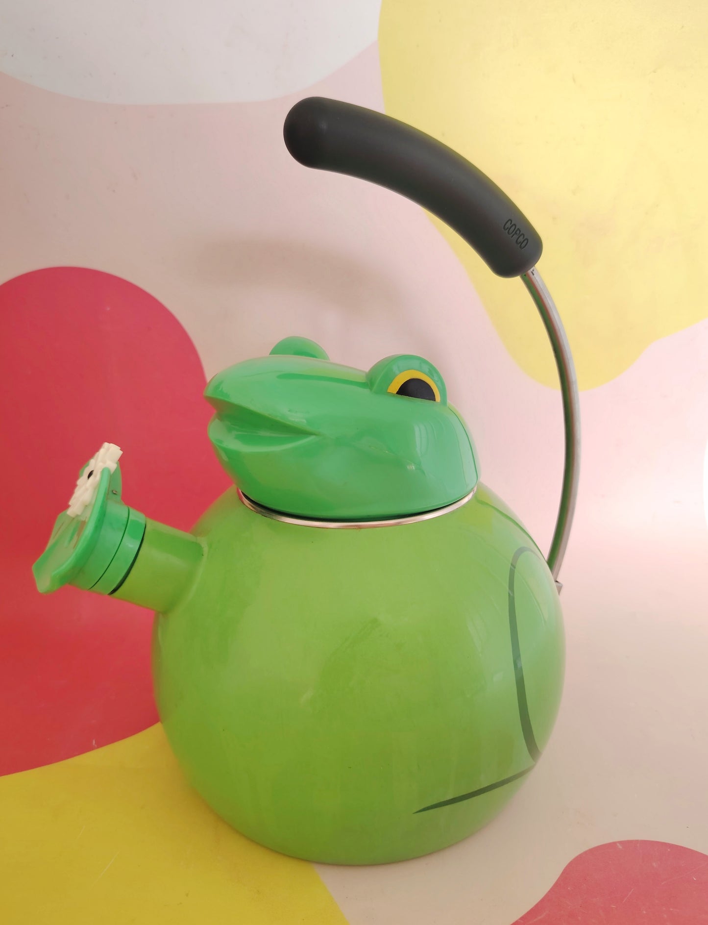 Vintage 80's Copco Frog Whistling Kettle/ Tea Pot