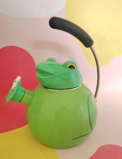 Vintage 80's Copco Frog Whistling Kettle/ Tea Pot