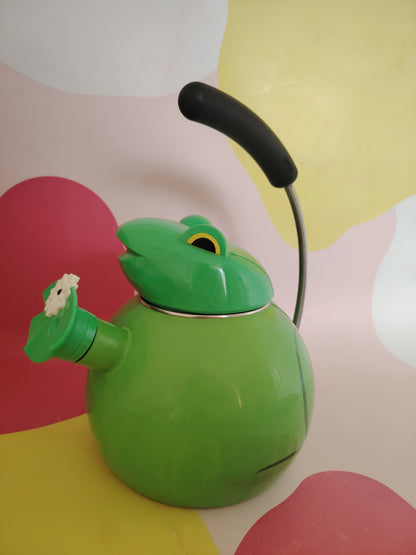 Vintage 80's Copco Frog Whistling Kettle/ Tea Pot