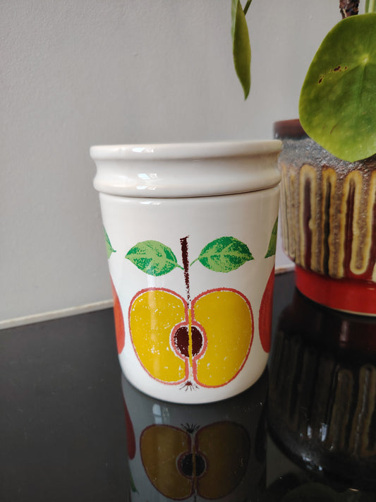 Vintage West German Apple design Cannister