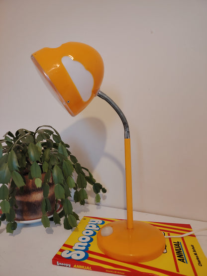 Vintage IKEA Skojig Cloud Desk Lamp in orange /UK plug sockets