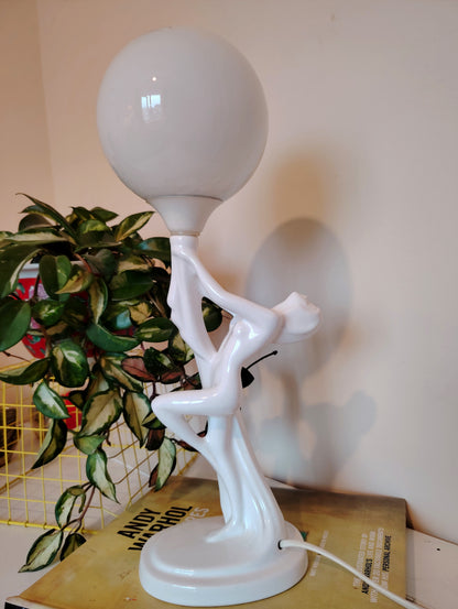 Beautiful Art Deco Style nude lady lamp