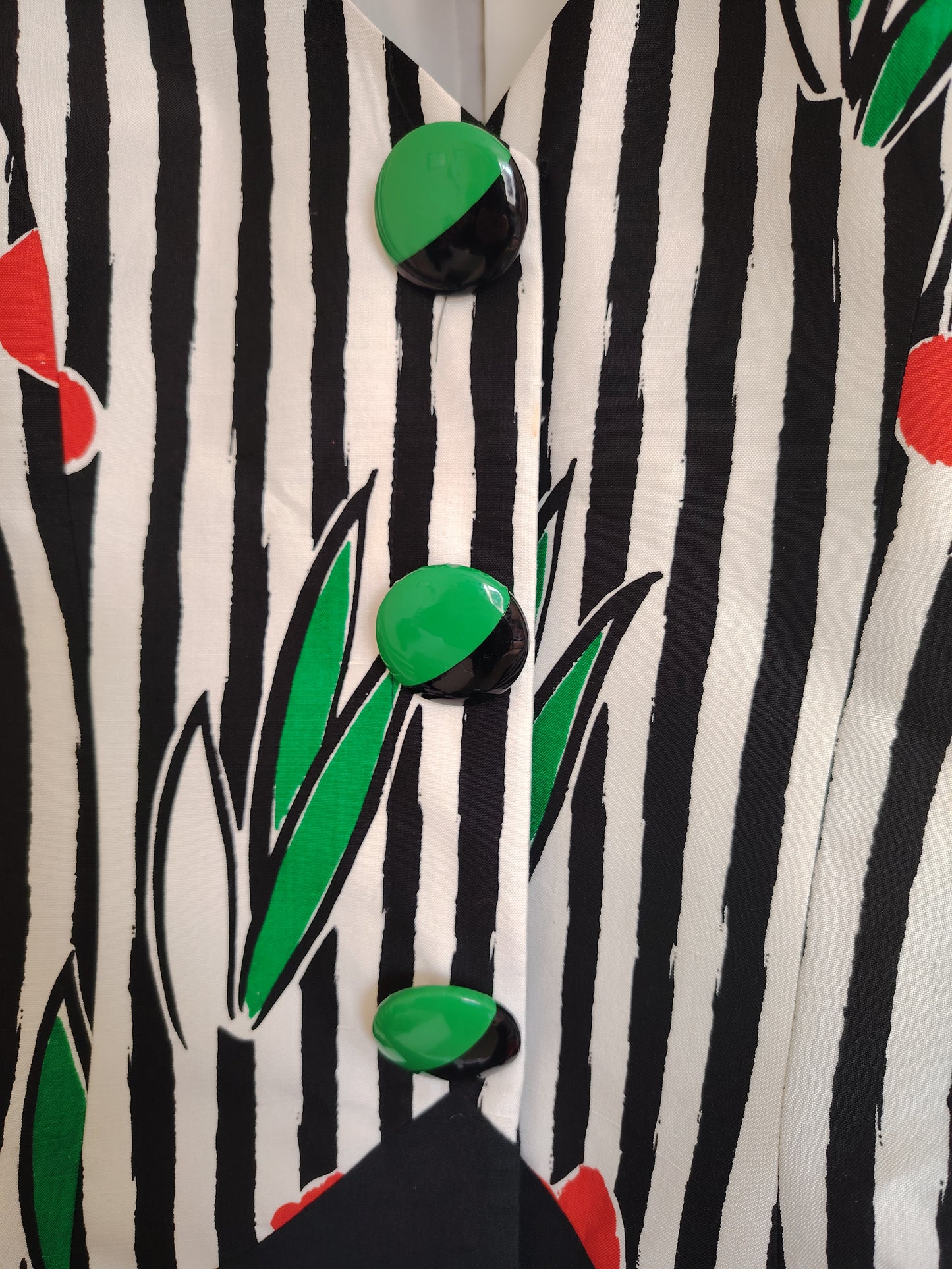 Vintage 80's Ladies Striped Jacket