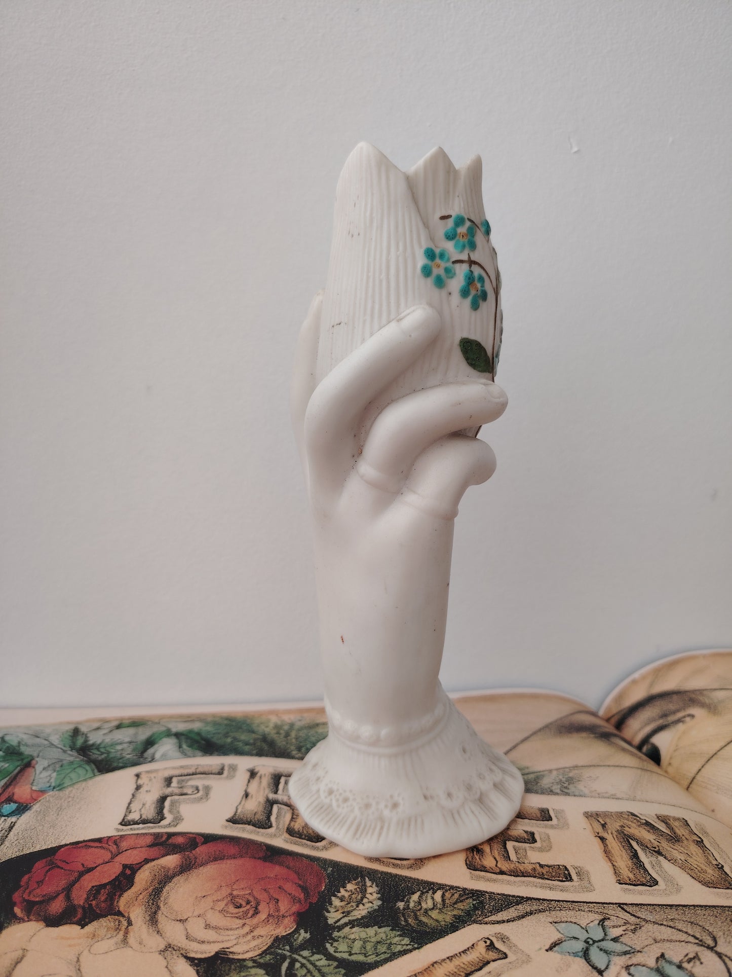 Antique Parian Hand Vase