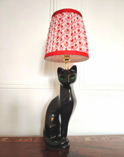 Vintage Upcycled Black Cat Lamp ❤️🐈‍⬛