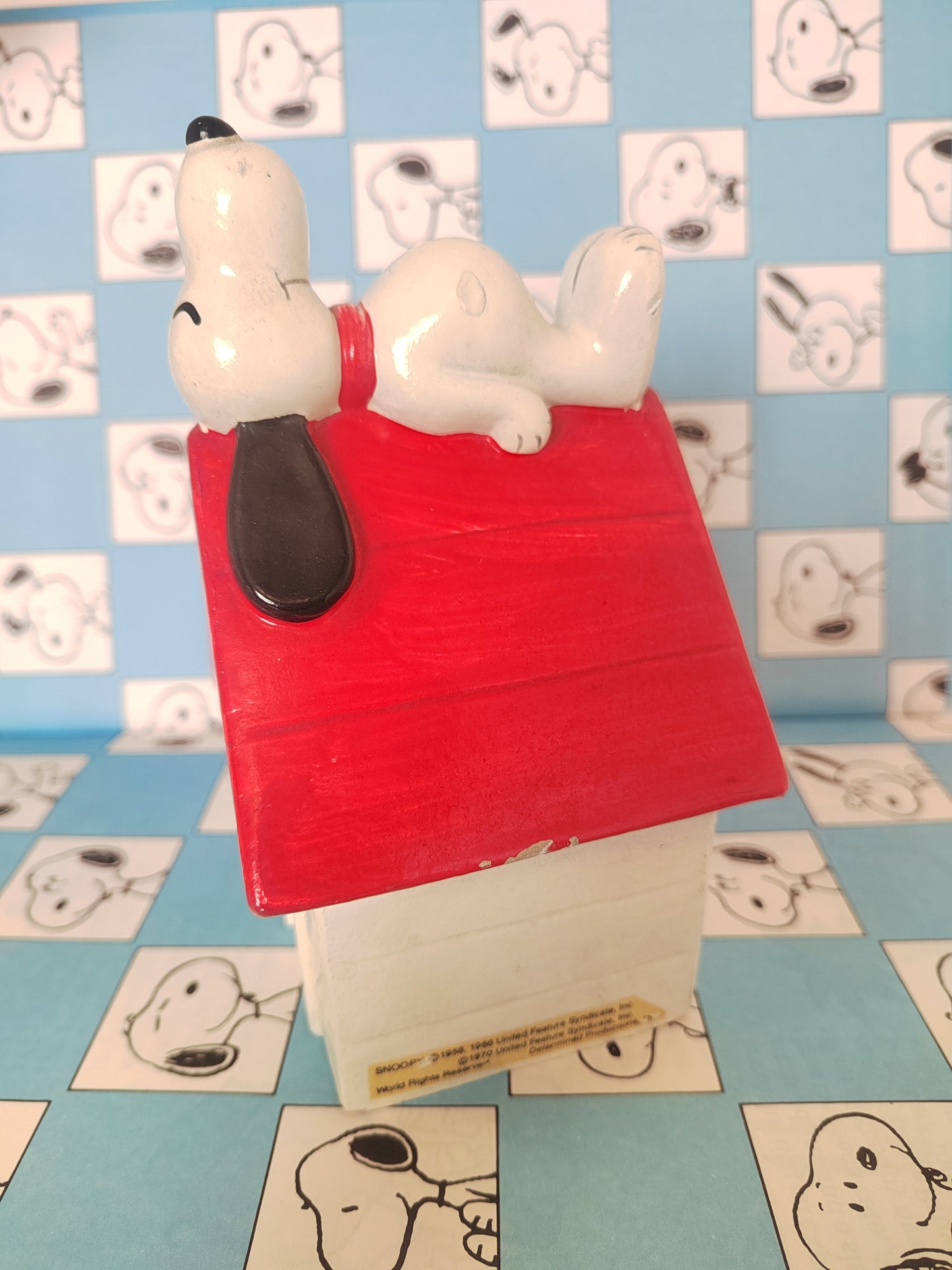 Vintage Snoopy on his Kennel Money Box