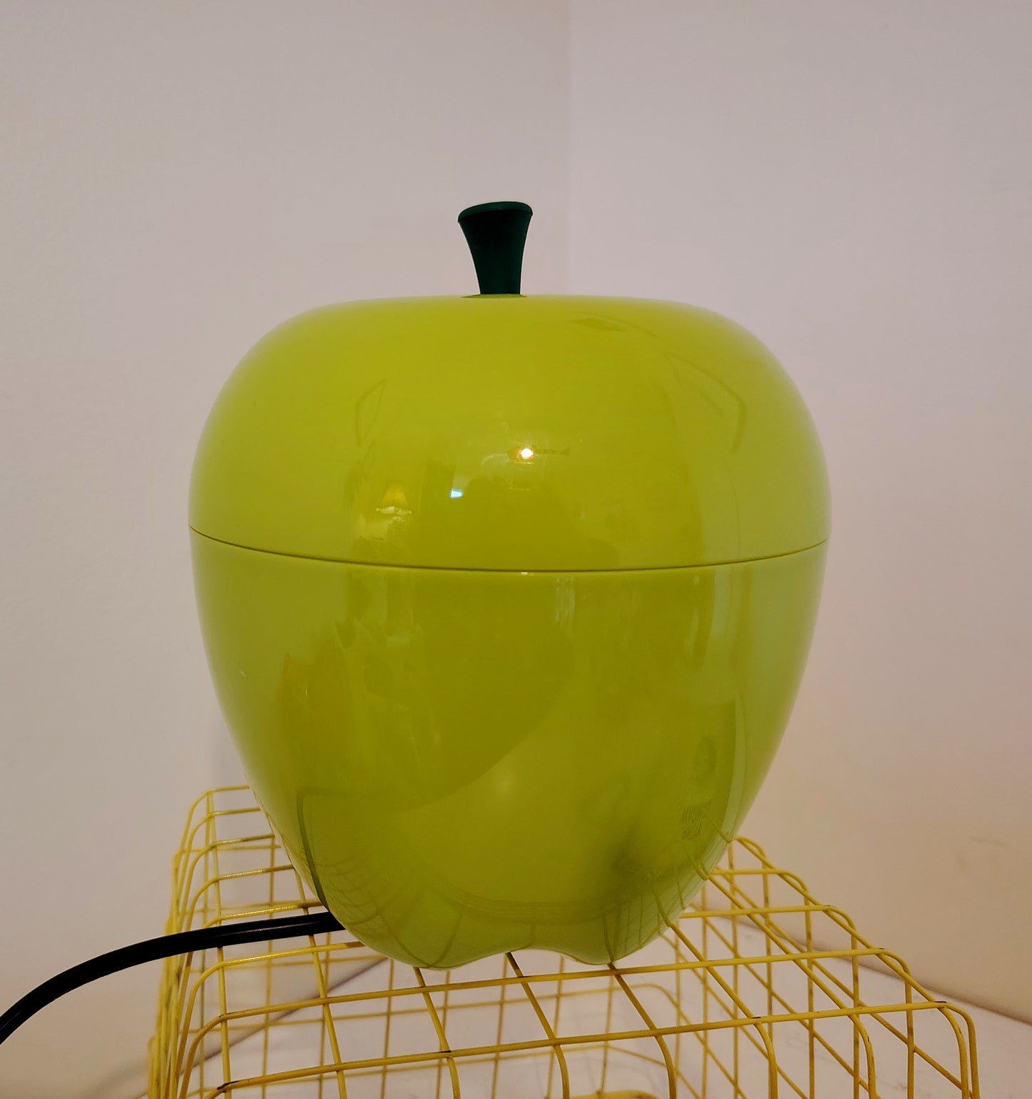 Vintage 00s Happle Plastic Apple Lamp in Green