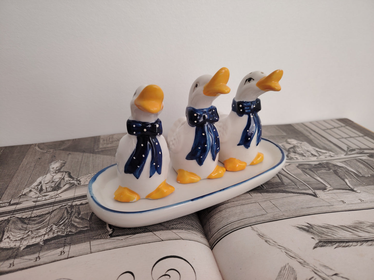 Trio of Silly Geese/ Ducks Cruet set
