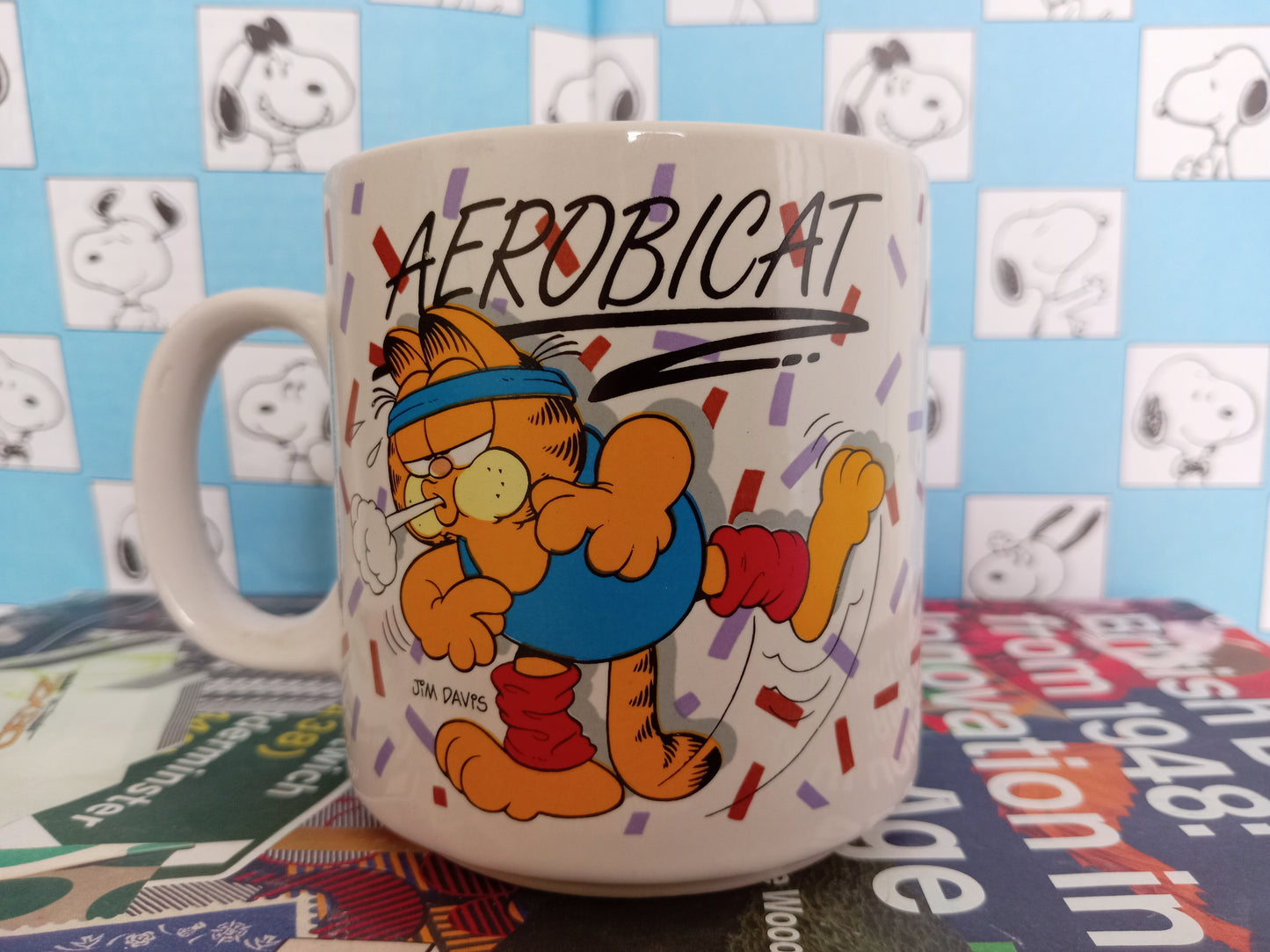 Vintage 1980's Garfield Mug