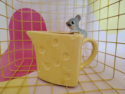Vintage 60's Cheese and Mouse Jug