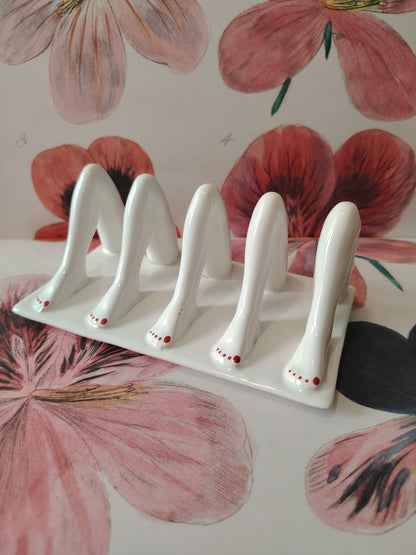Rare Vintage Carltonware Legs Toast Rack